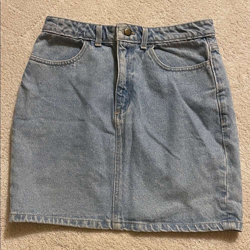 American Apparel Denim Mini Skirt